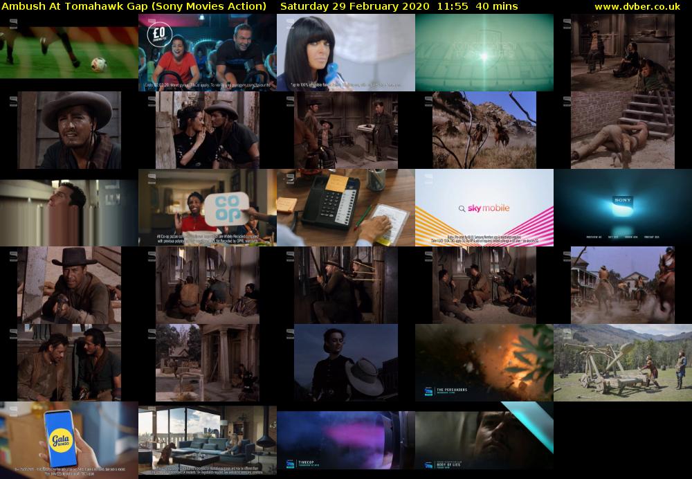 Ambush At Tomahawk Gap (Sony Movies Action) Saturday 29 February 2020 11:55 - 12:35