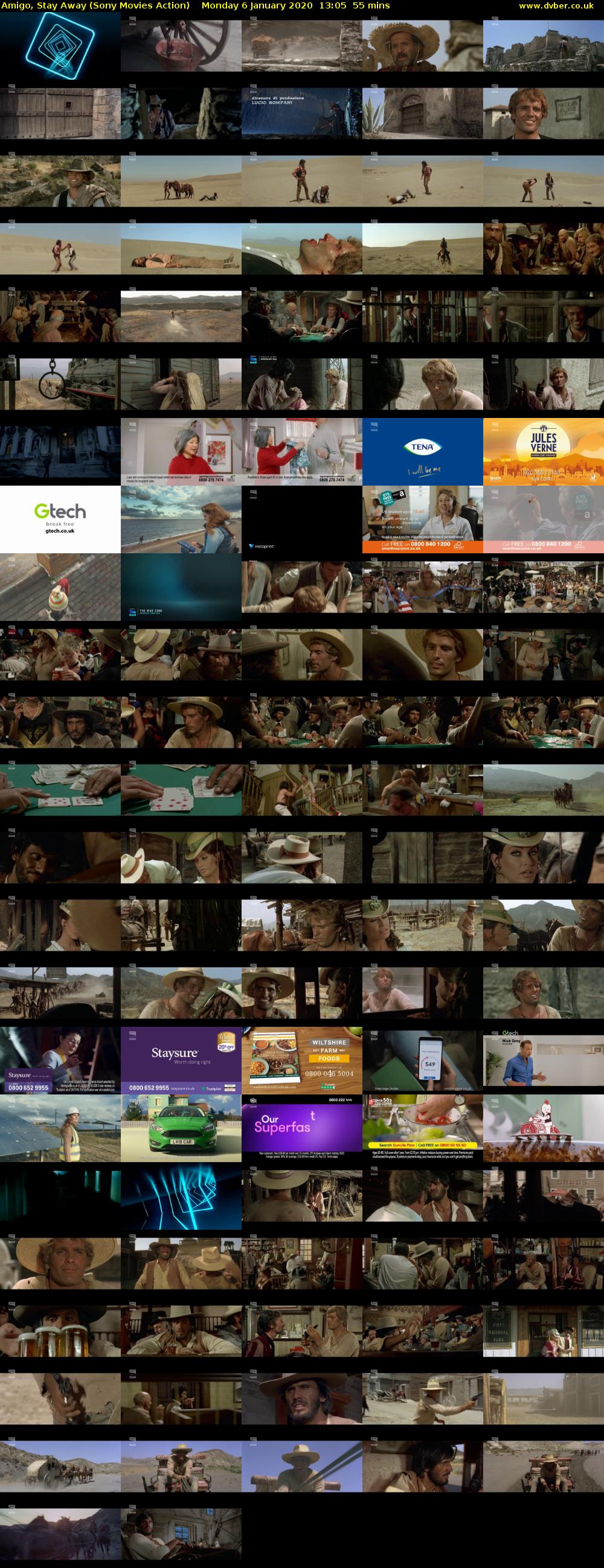 Amigo, Stay Away (Sony Movies Action) Monday 6 January 2020 13:05 - 14:00