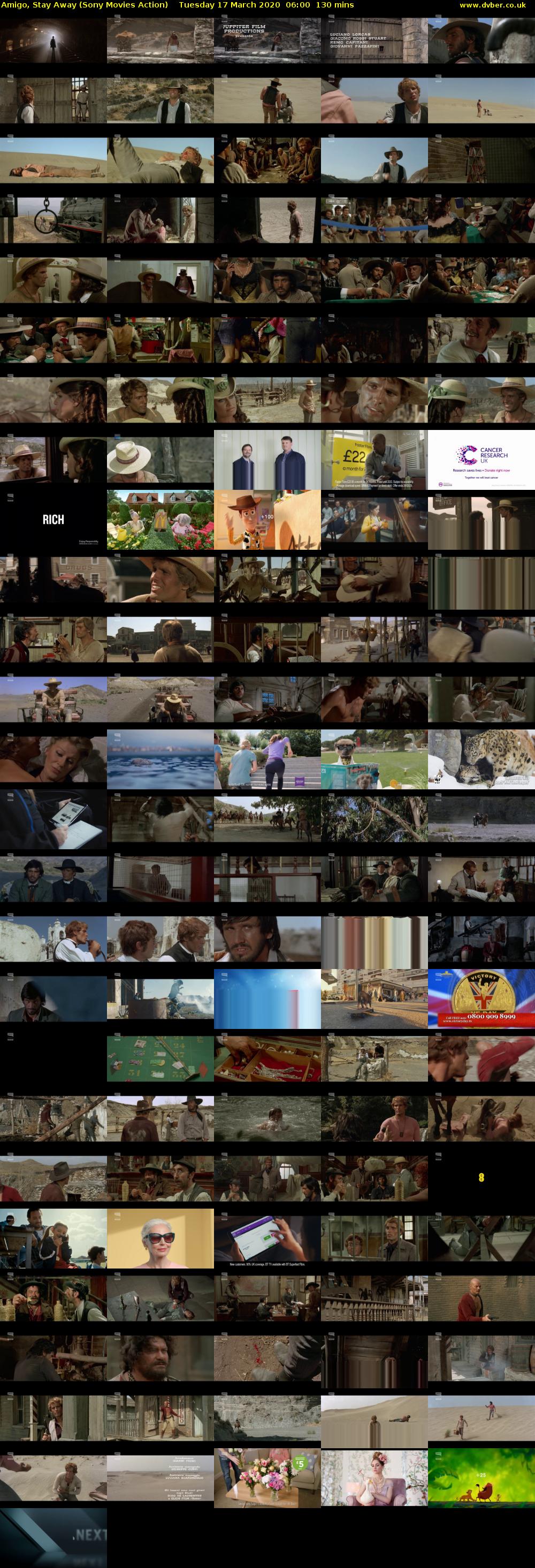 Amigo, Stay Away (Sony Movies Action) Tuesday 17 March 2020 06:00 - 08:10