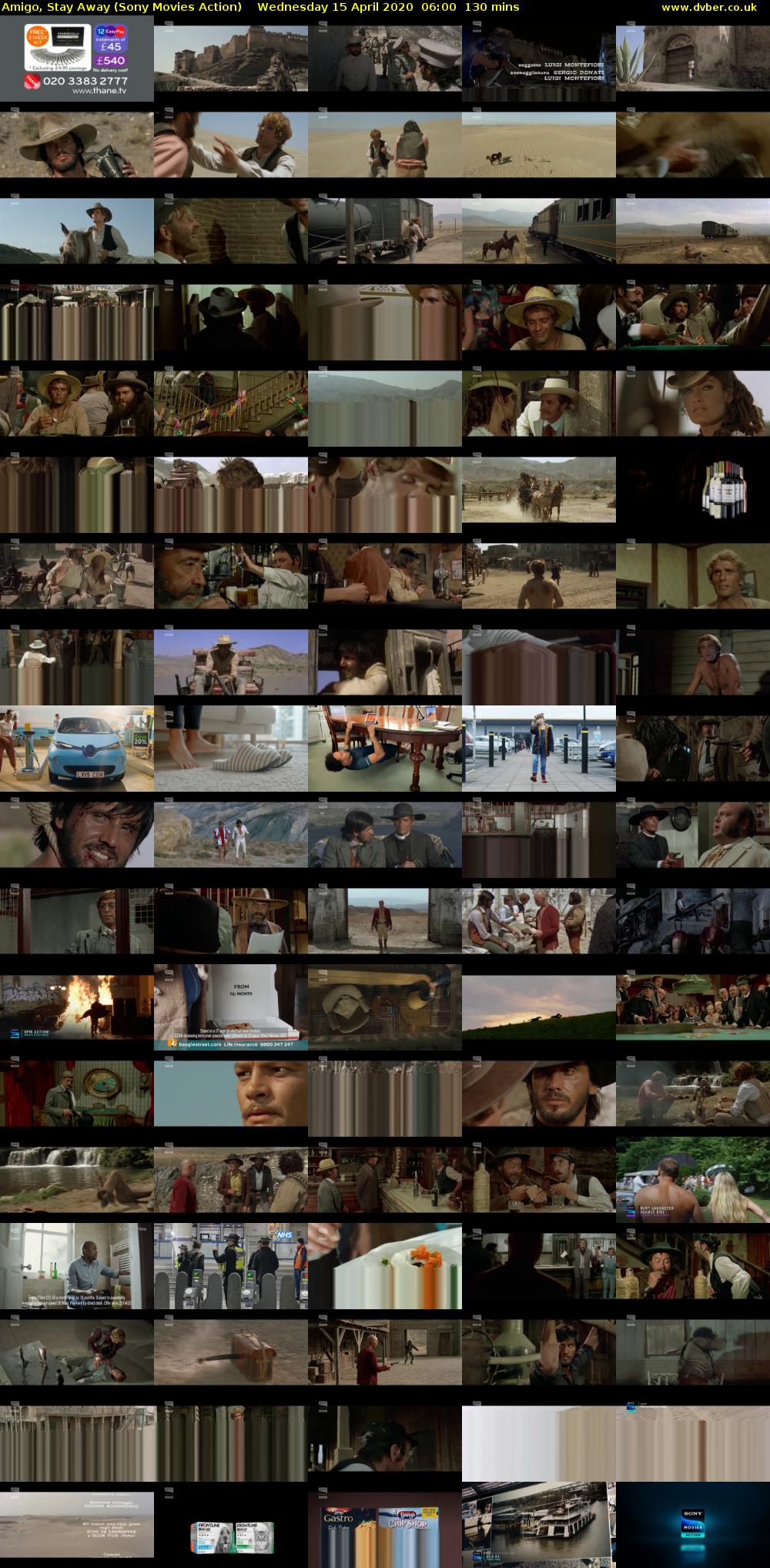 Amigo, Stay Away (Sony Movies Action) Wednesday 15 April 2020 06:00 - 08:10