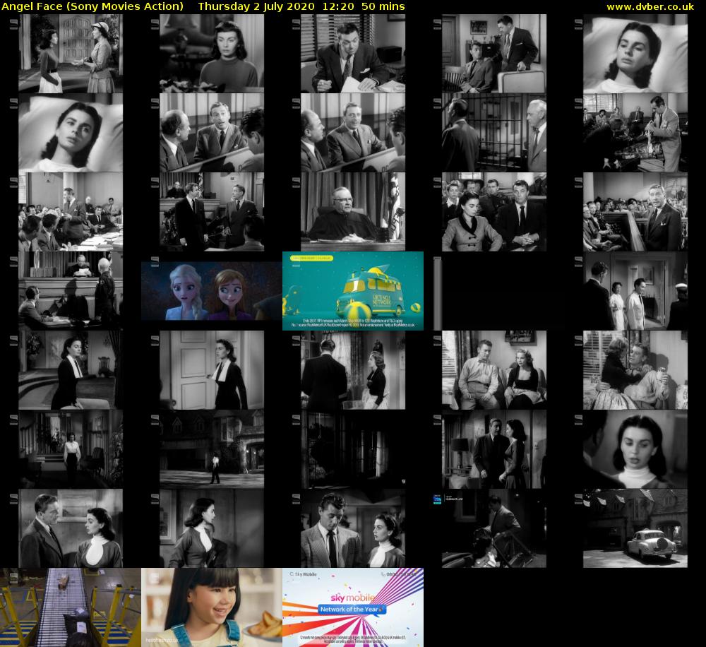 Angel Face (Sony Movies Action) Thursday 2 July 2020 12:20 - 13:10