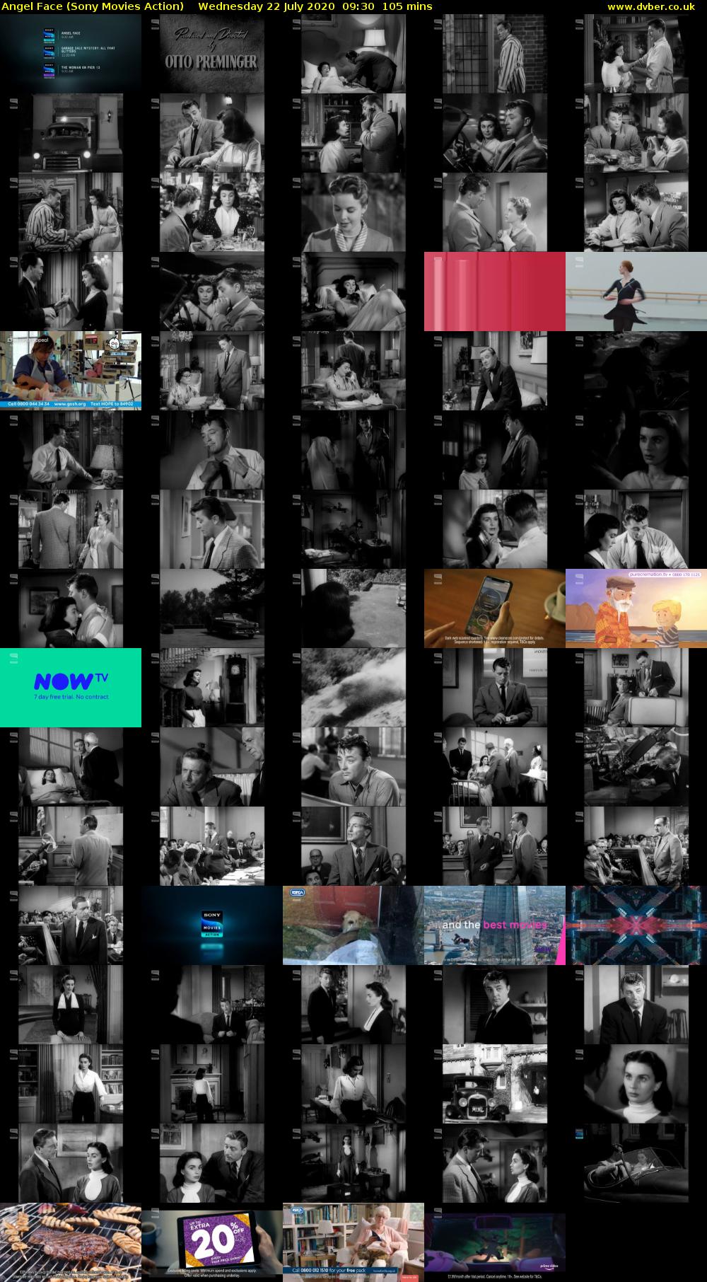 Angel Face (Sony Movies Action) Wednesday 22 July 2020 09:30 - 11:15
