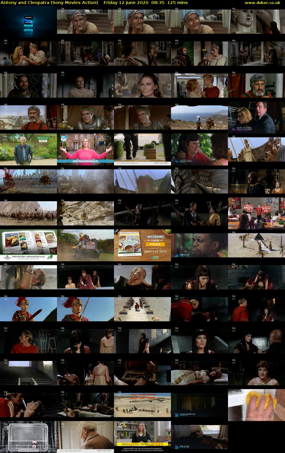 Antony and Cleopatra (Sony Movies Action) Friday 12 June 2020 08:35 - 10:40