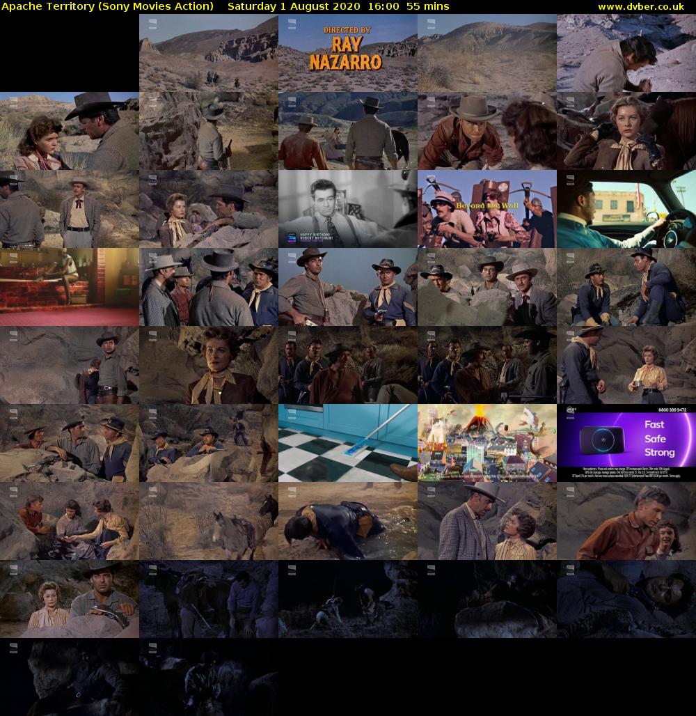Apache Territory (Sony Movies Action) Saturday 1 August 2020 16:00 - 16:55