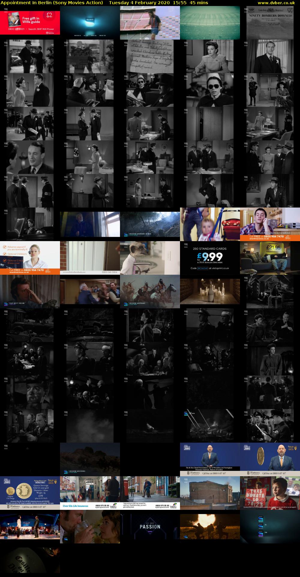 Appointment In Berlin (Sony Movies Action) Tuesday 4 February 2020 15:55 - 16:40