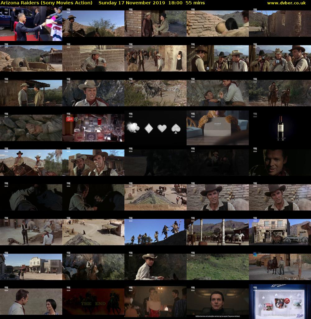 Arizona Raiders (Sony Movies Action) Sunday 17 November 2019 18:00 - 18:55