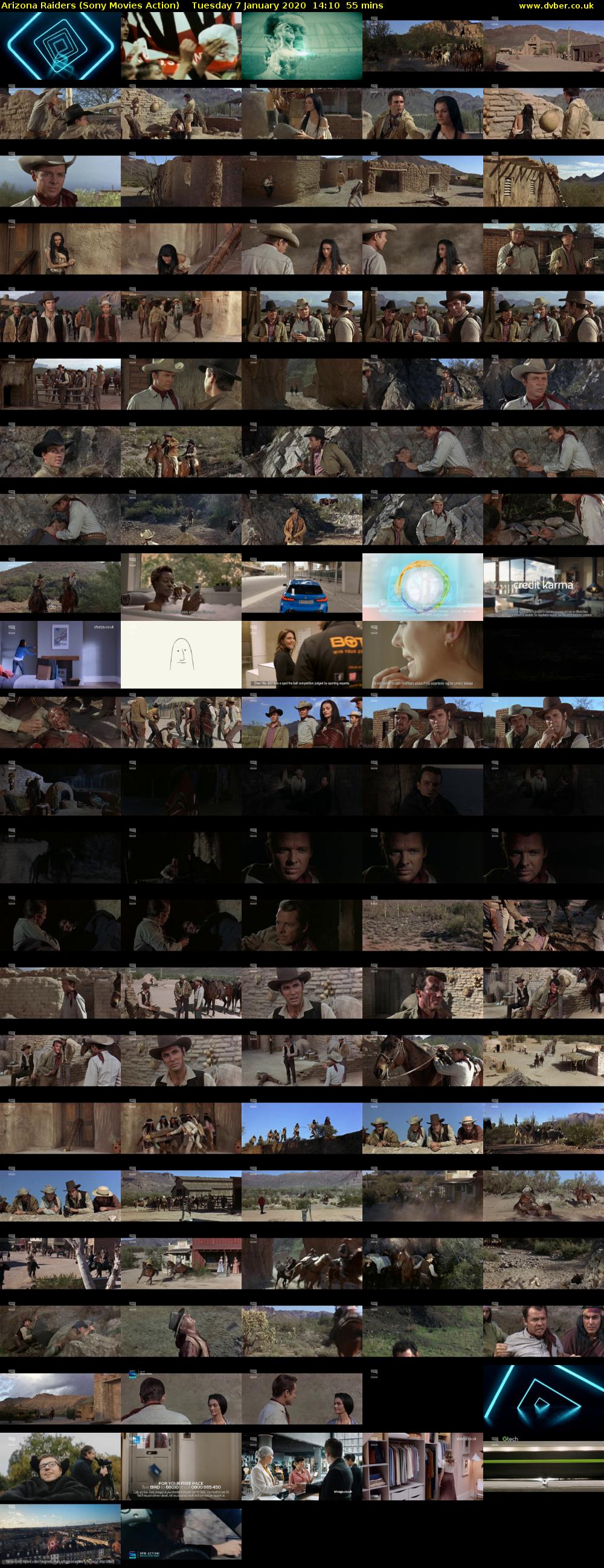 Arizona Raiders (Sony Movies Action) Tuesday 7 January 2020 14:10 - 15:05