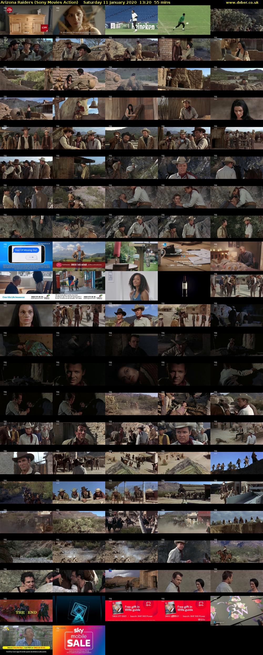 Arizona Raiders (Sony Movies Action) Saturday 11 January 2020 13:20 - 14:15