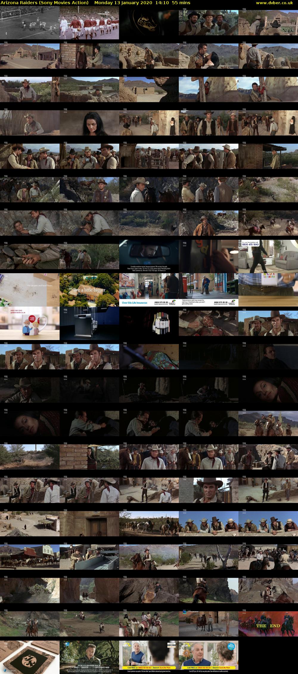 Arizona Raiders (Sony Movies Action) Monday 13 January 2020 14:10 - 15:05