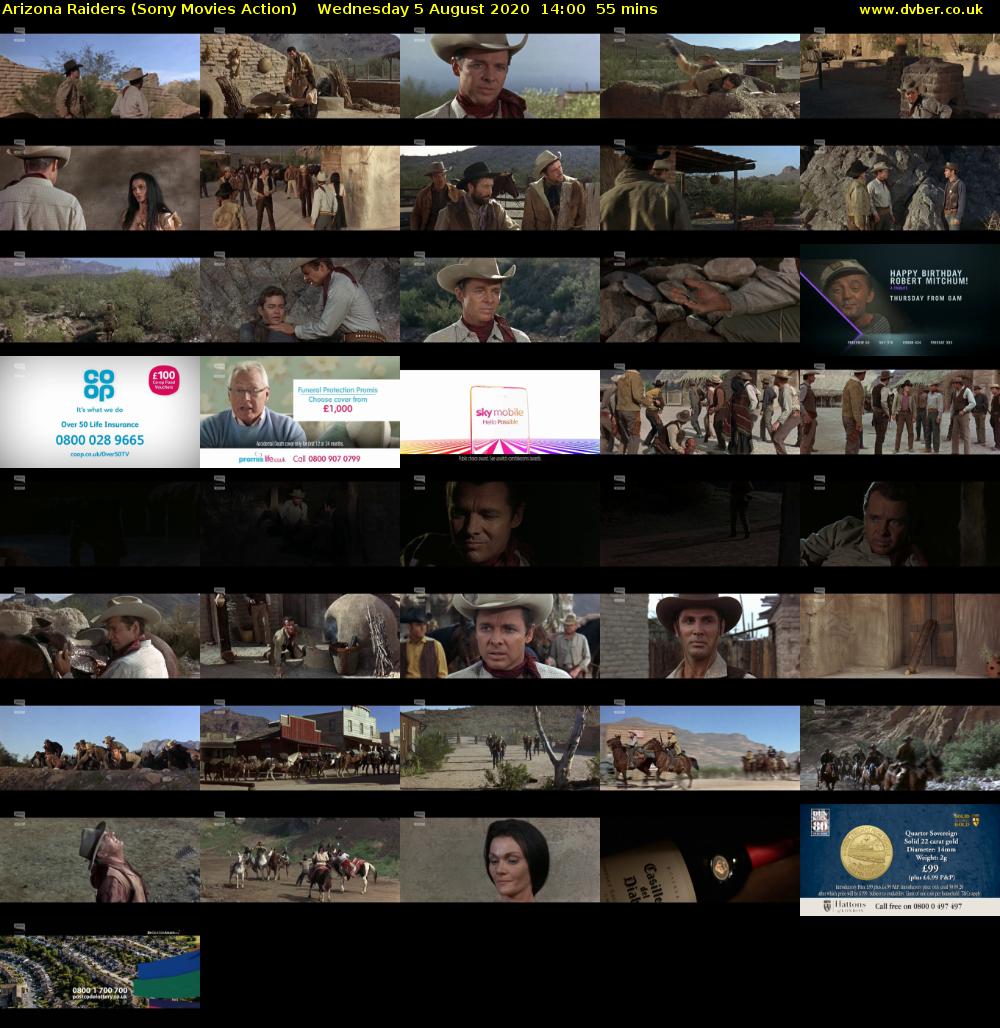Arizona Raiders (Sony Movies Action) Wednesday 5 August 2020 14:00 - 14:55