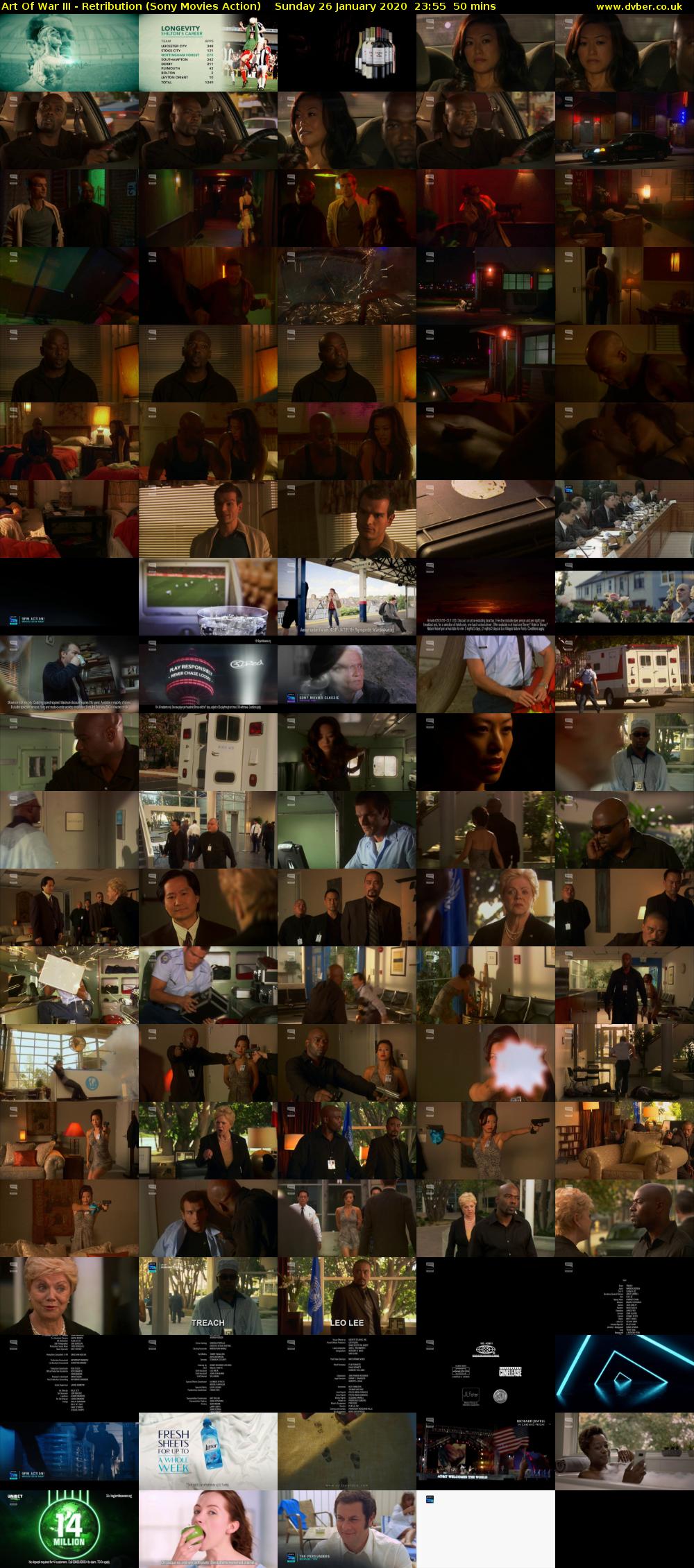 Art Of War III - Retribution (Sony Movies Action) Sunday 26 January 2020 23:55 - 00:45