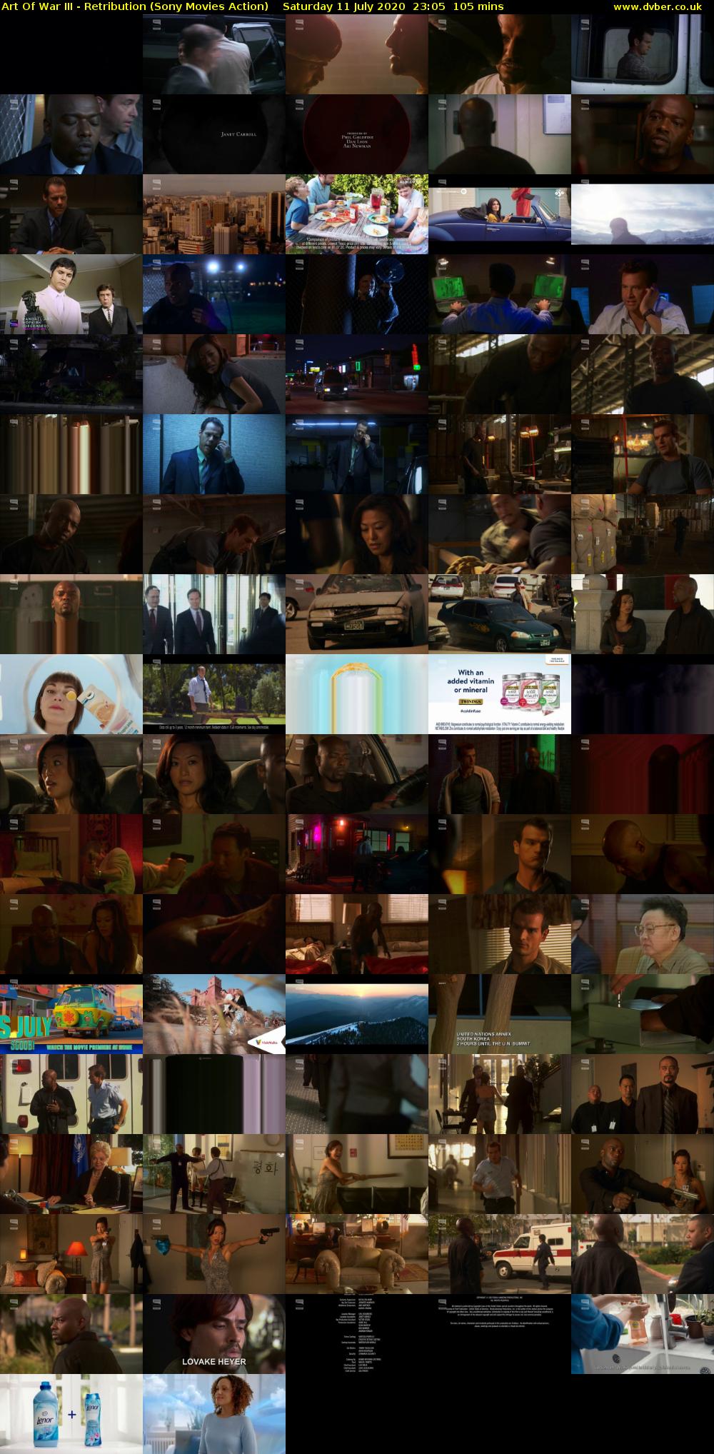 Art Of War III - Retribution (Sony Movies Action) Saturday 11 July 2020 23:05 - 00:50