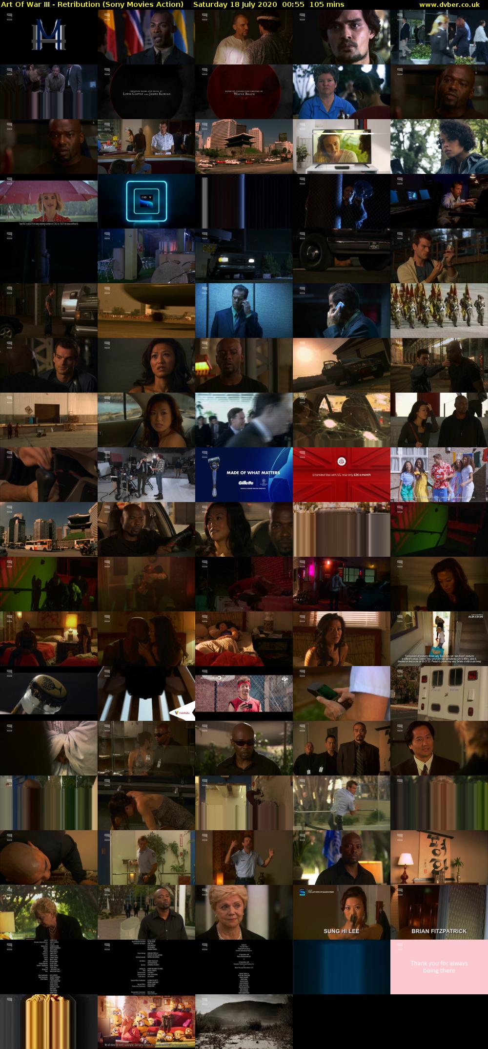 Art Of War III - Retribution (Sony Movies Action) Saturday 18 July 2020 00:55 - 02:40