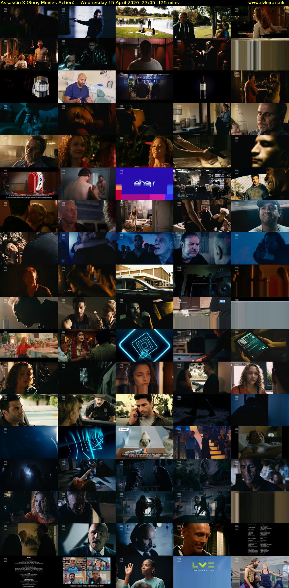 Assassin X (Sony Movies Action) Wednesday 15 April 2020 23:05 - 01:10