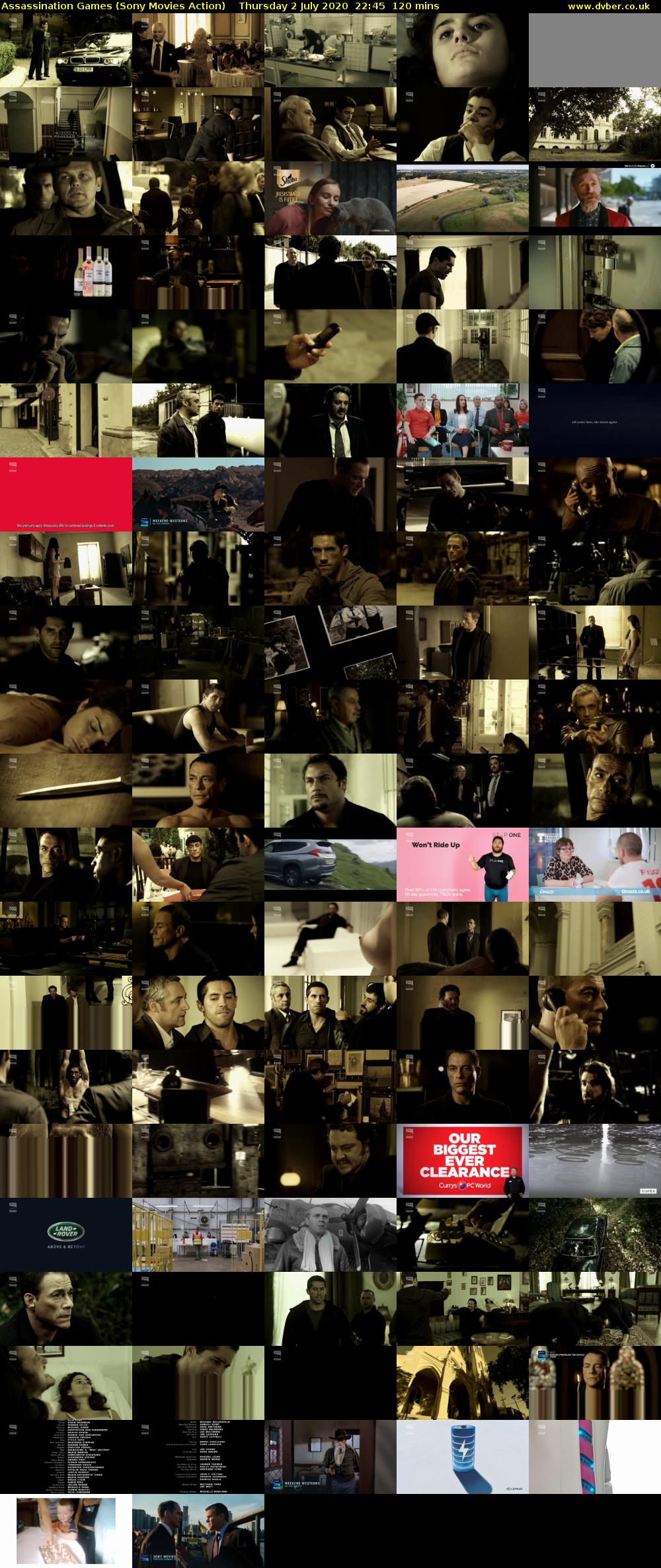 Assassination Games (Sony Movies Action) Thursday 2 July 2020 22:45 - 00:45