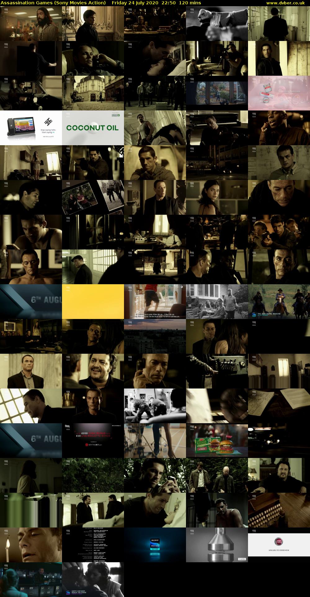 Assassination Games (Sony Movies Action) Friday 24 July 2020 22:50 - 00:50