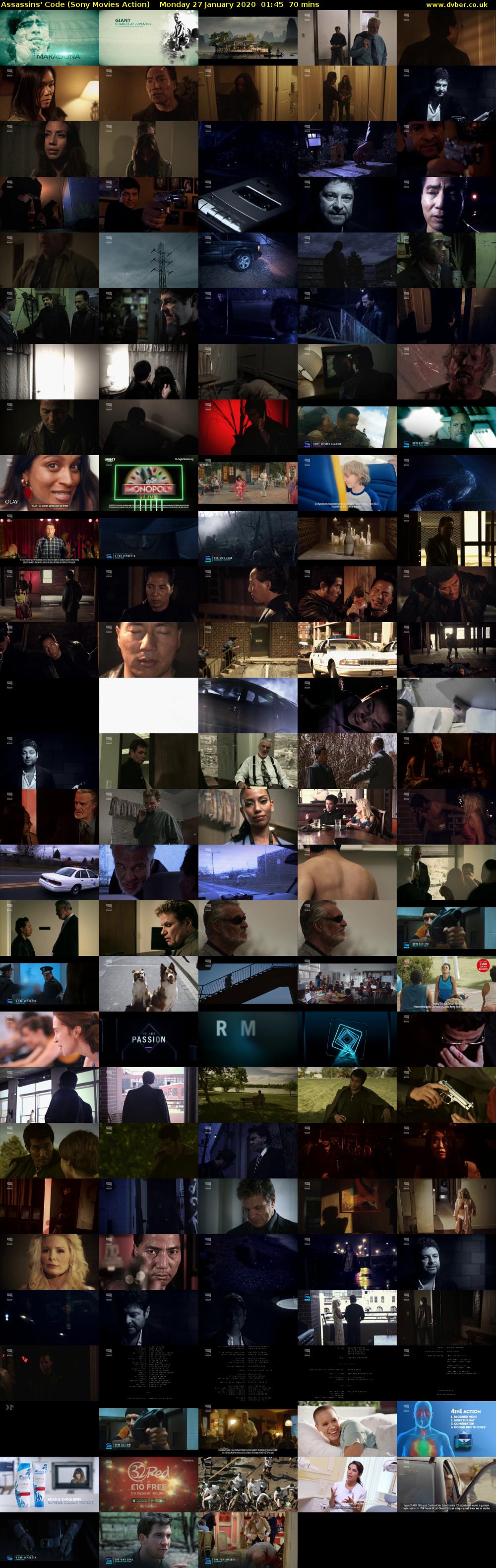 Assassins' Code (Sony Movies Action) Monday 27 January 2020 01:45 - 02:55