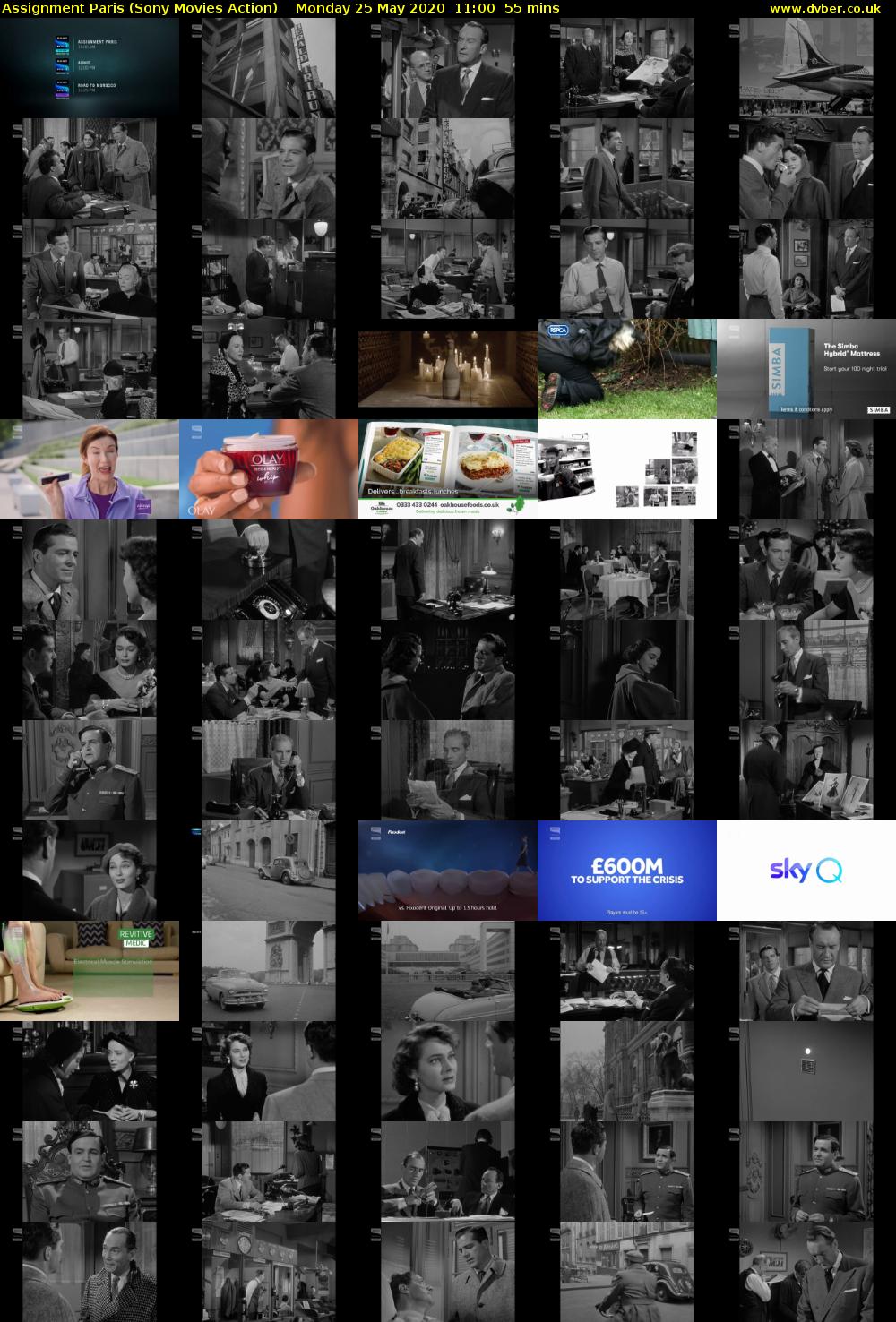 Assignment Paris (Sony Movies Action) Monday 25 May 2020 11:00 - 11:55