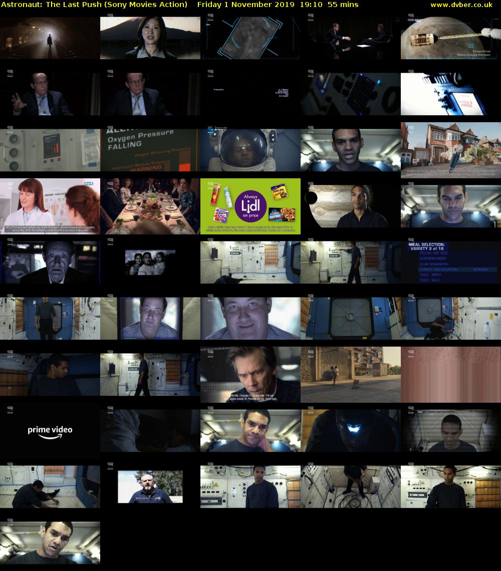 Astronaut: The Last Push (Sony Movies Action) Friday 1 November 2019 19:10 - 20:05