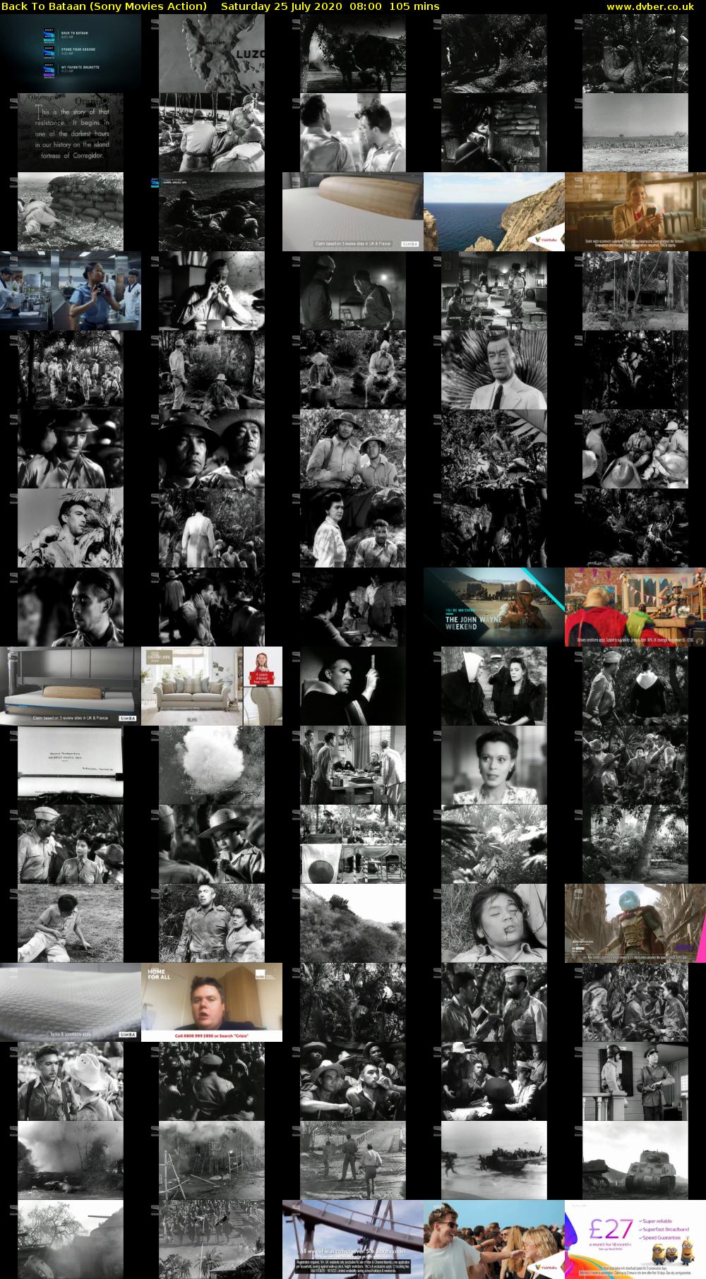 Back To Bataan (Sony Movies Action) Saturday 25 July 2020 08:00 - 09:45