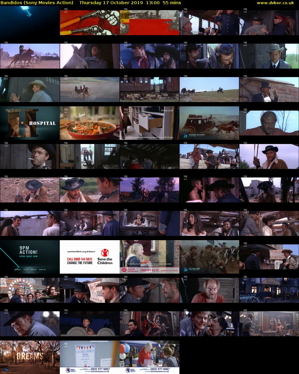 Bandidos (Sony Movies Action) Thursday 17 October 2019 13:00 - 13:55