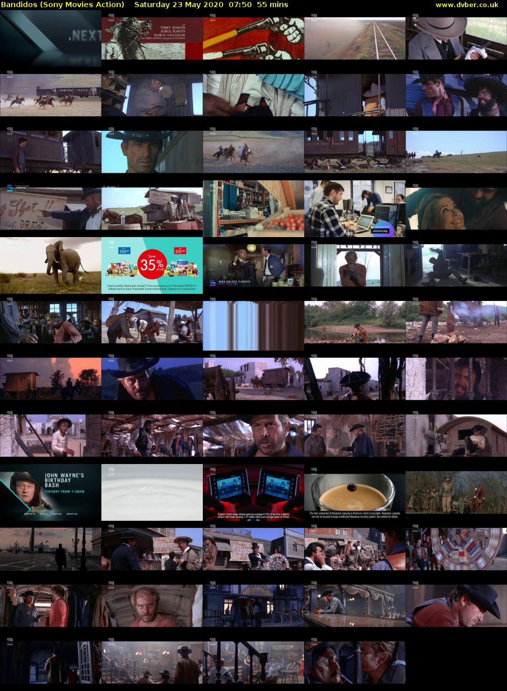 Bandidos (Sony Movies Action) Saturday 23 May 2020 07:50 - 08:45