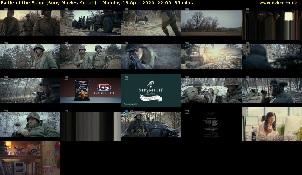 Battle of the Bulge (Sony Movies Action) Monday 13 April 2020 22:00 - 22:35
