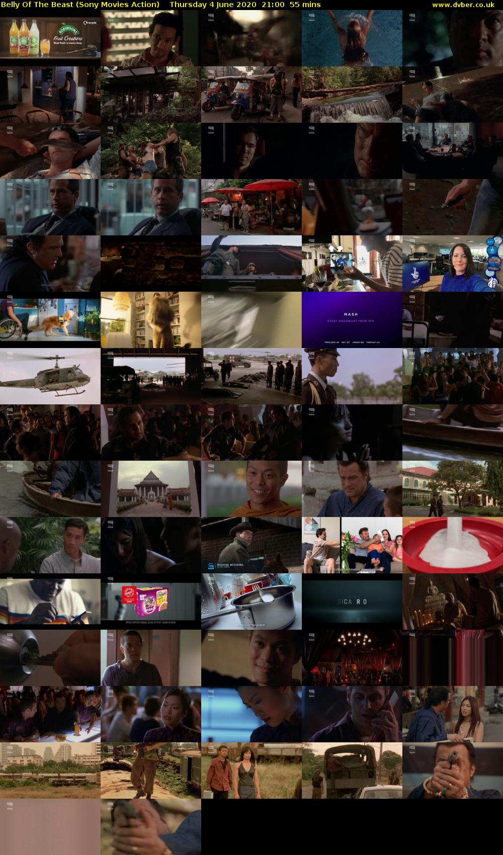 Belly Of The Beast (Sony Movies Action) Thursday 4 June 2020 21:00 - 21:55