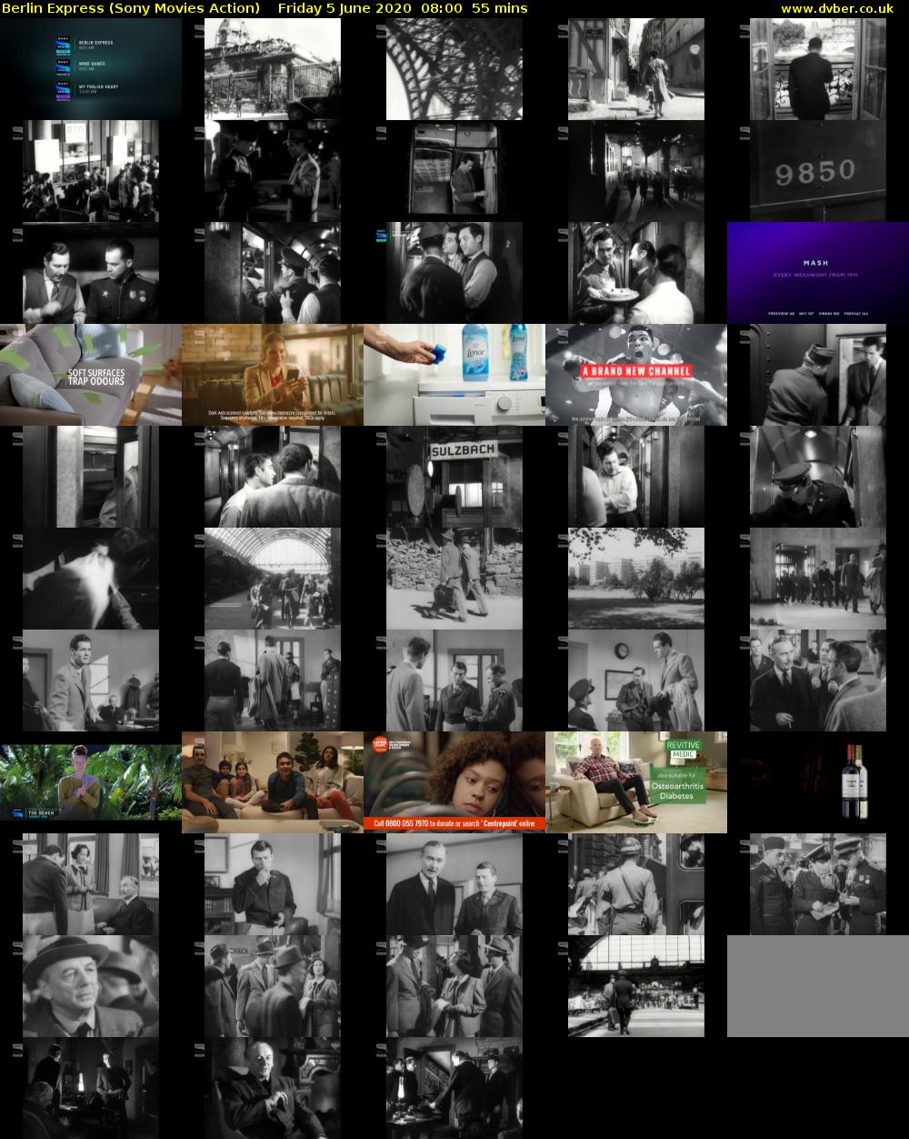 Berlin Express (Sony Movies Action) Friday 5 June 2020 08:00 - 08:55