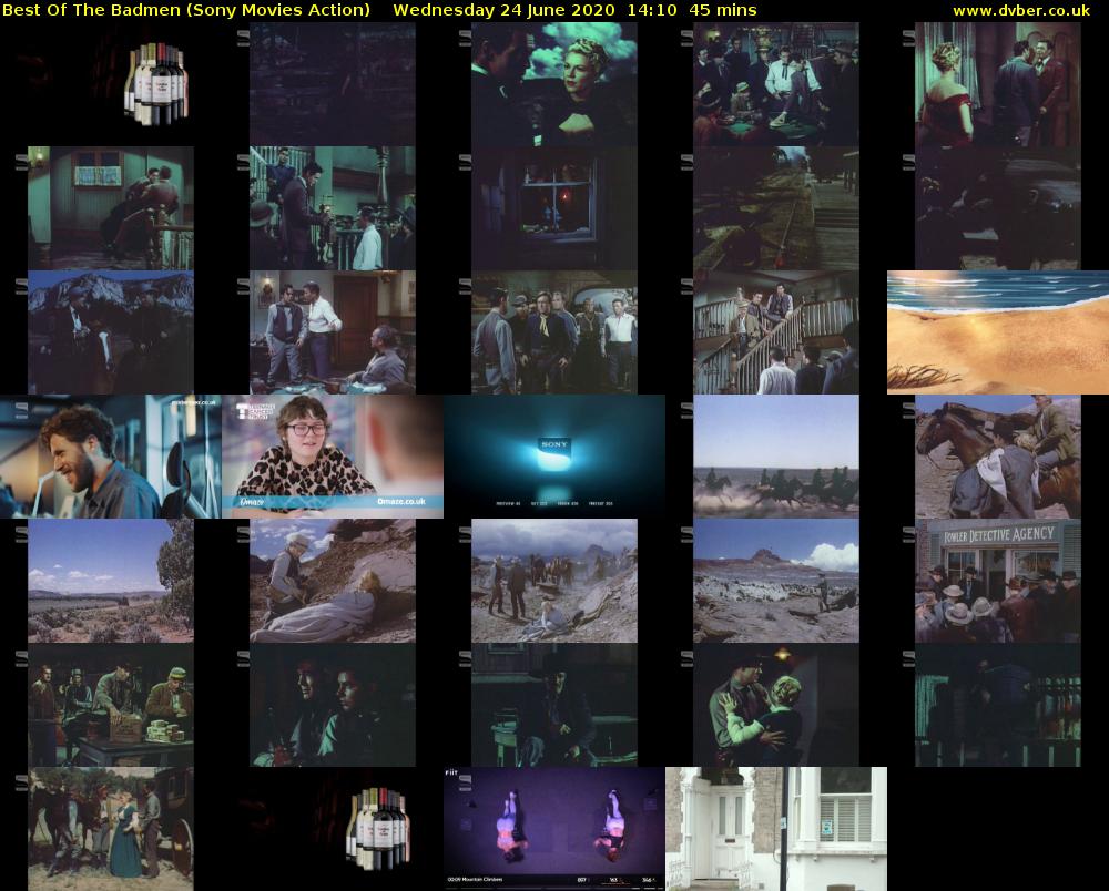Best Of The Badmen (Sony Movies Action) Wednesday 24 June 2020 14:10 - 14:55