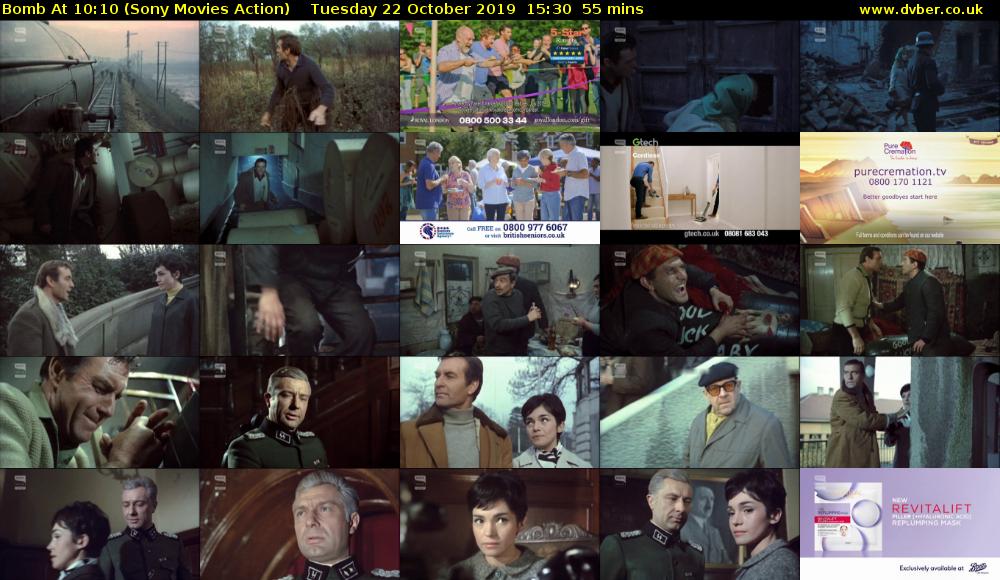 Bomb At 10:10 (Sony Movies Action) Tuesday 22 October 2019 15:30 - 16:25