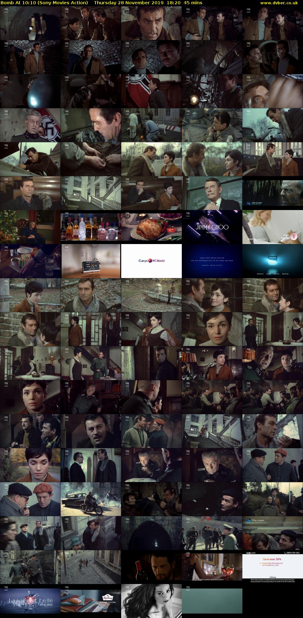 Bomb At 10:10 (Sony Movies Action) Thursday 28 November 2019 18:20 - 19:05