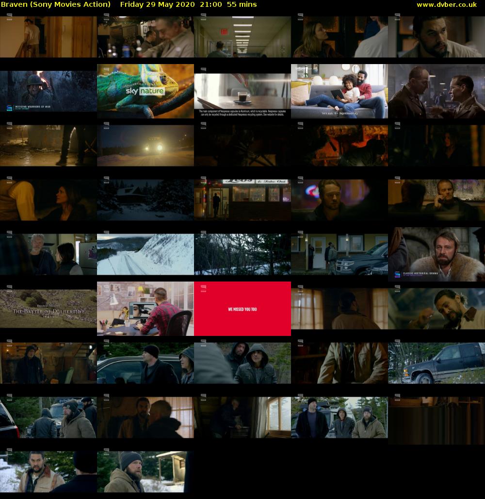 Braven (Sony Movies Action) Friday 29 May 2020 21:00 - 21:55