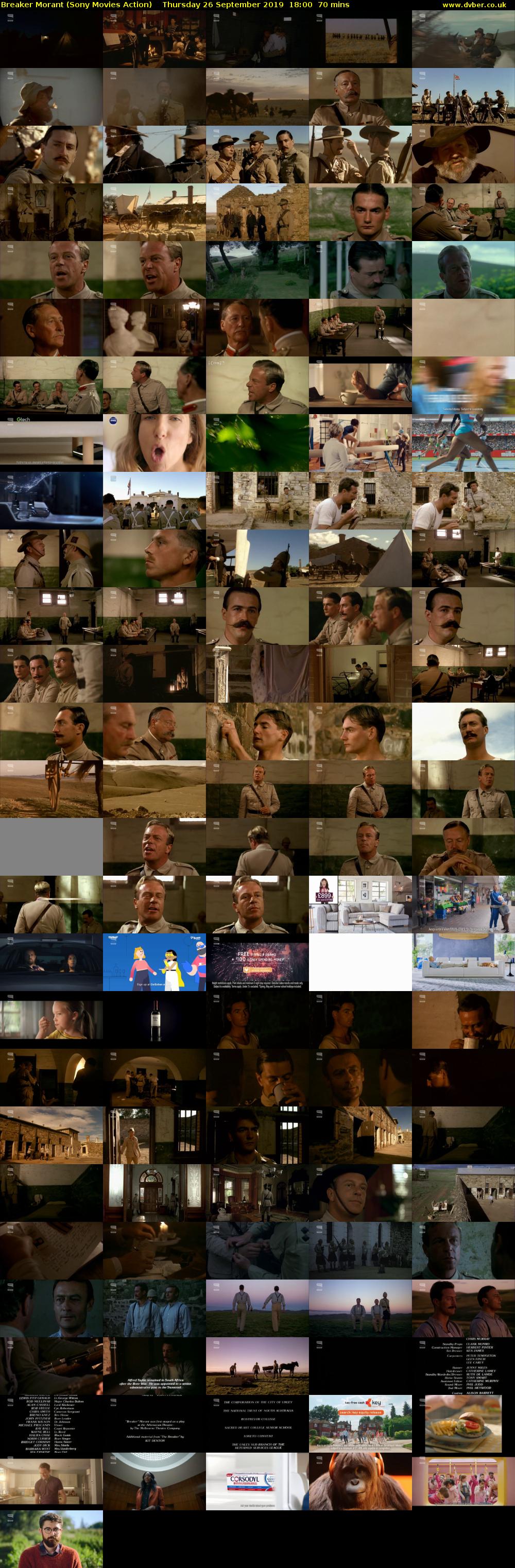 Breaker Morant (Sony Movies Action) Thursday 26 September 2019 18:00 - 19:10