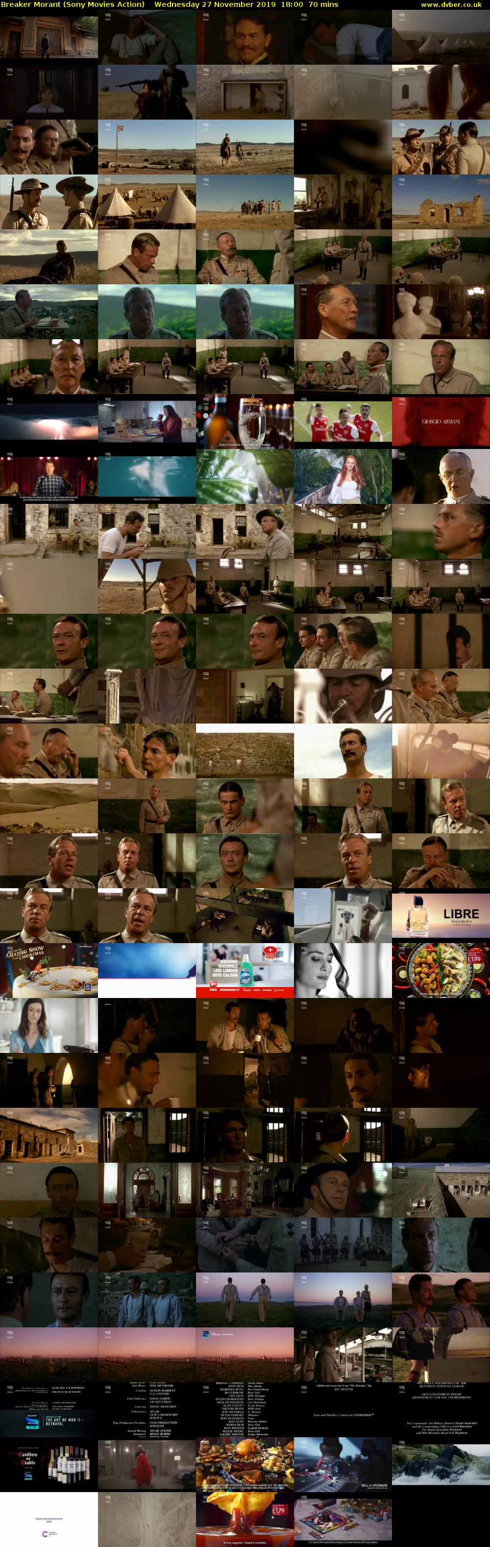 Breaker Morant (Sony Movies Action) Wednesday 27 November 2019 18:00 - 19:10