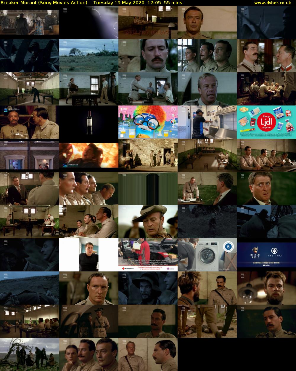 Breaker Morant (Sony Movies Action) Tuesday 19 May 2020 17:05 - 18:00