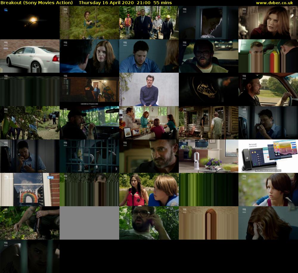 Breakout (Sony Movies Action) Thursday 16 April 2020 21:00 - 21:55