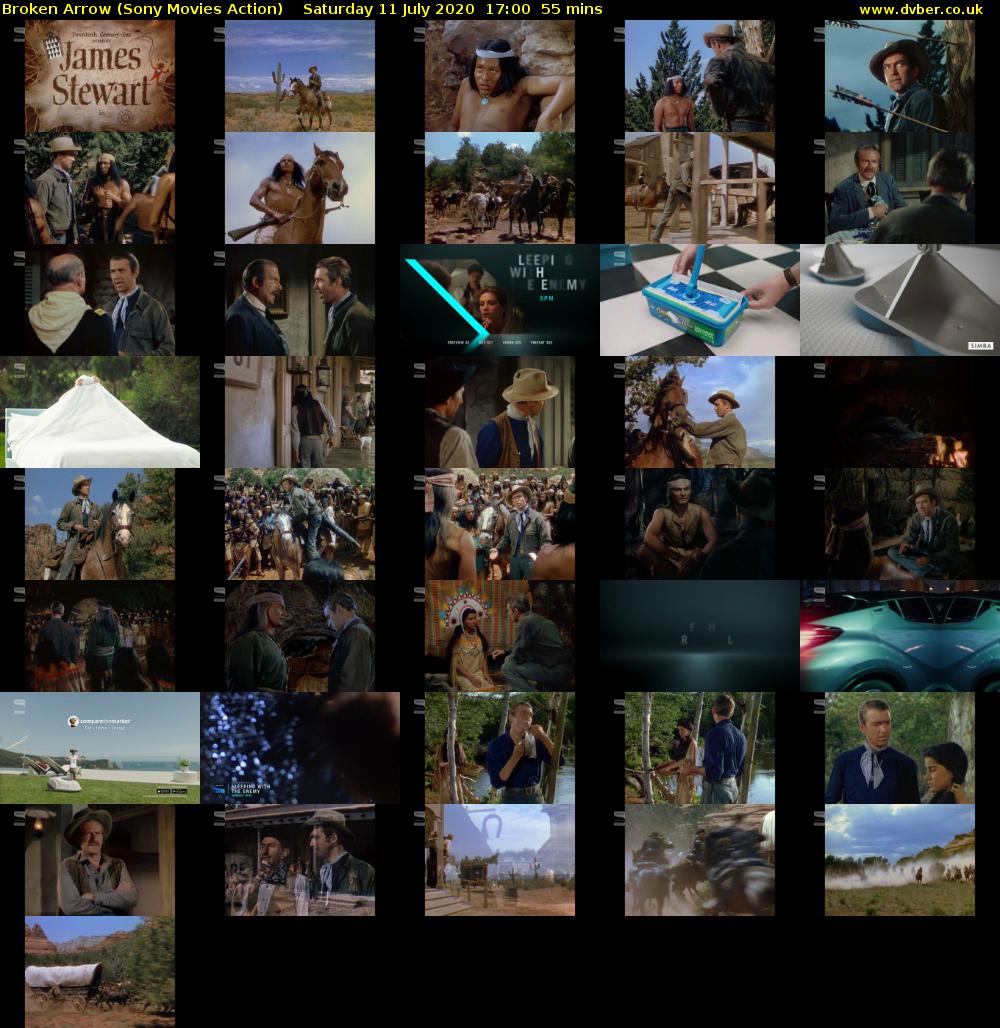 Broken Arrow (Sony Movies Action) Saturday 11 July 2020 17:00 - 17:55