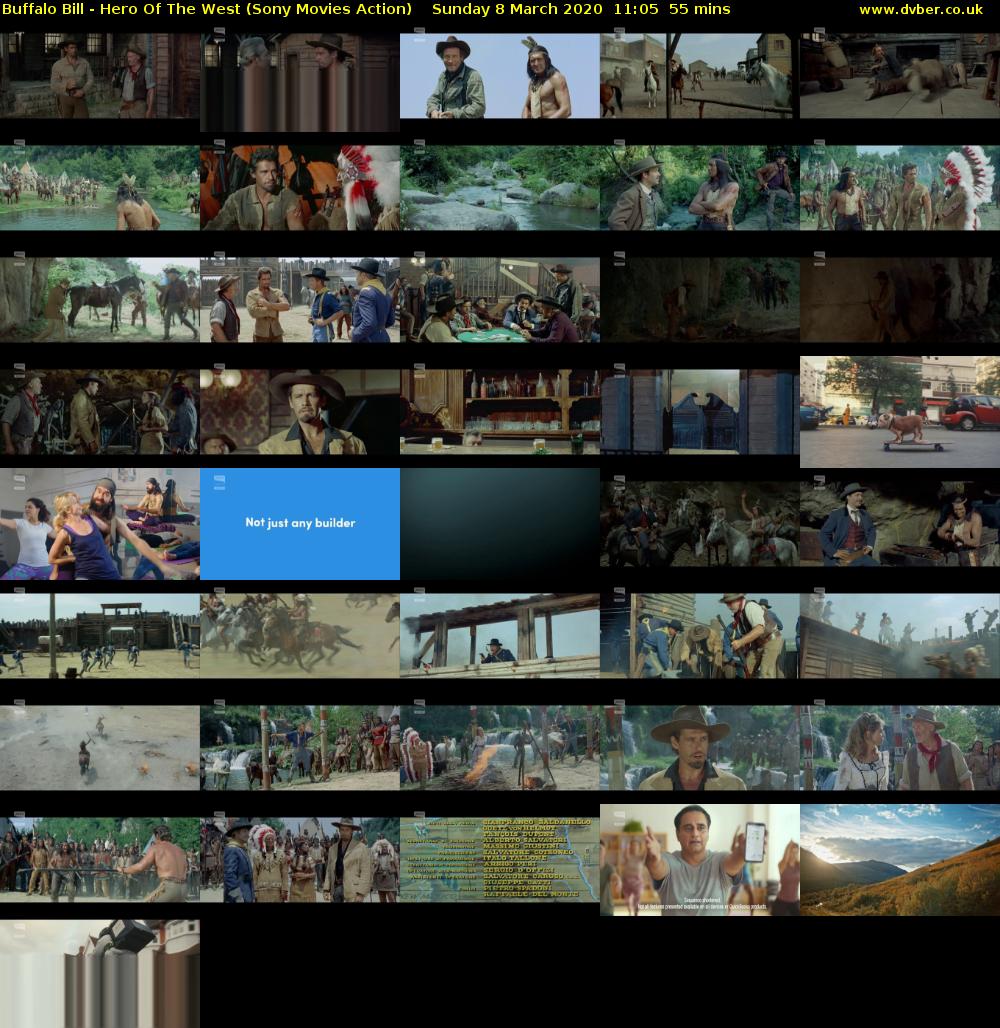 Buffalo Bill - Hero Of The West (Sony Movies Action) Sunday 8 March 2020 11:05 - 12:00