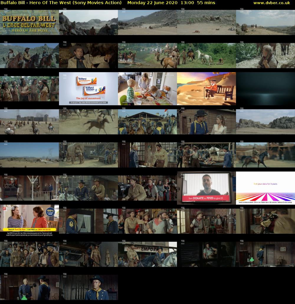 Buffalo Bill - Hero Of The West (Sony Movies Action) Monday 22 June 2020 13:00 - 13:55