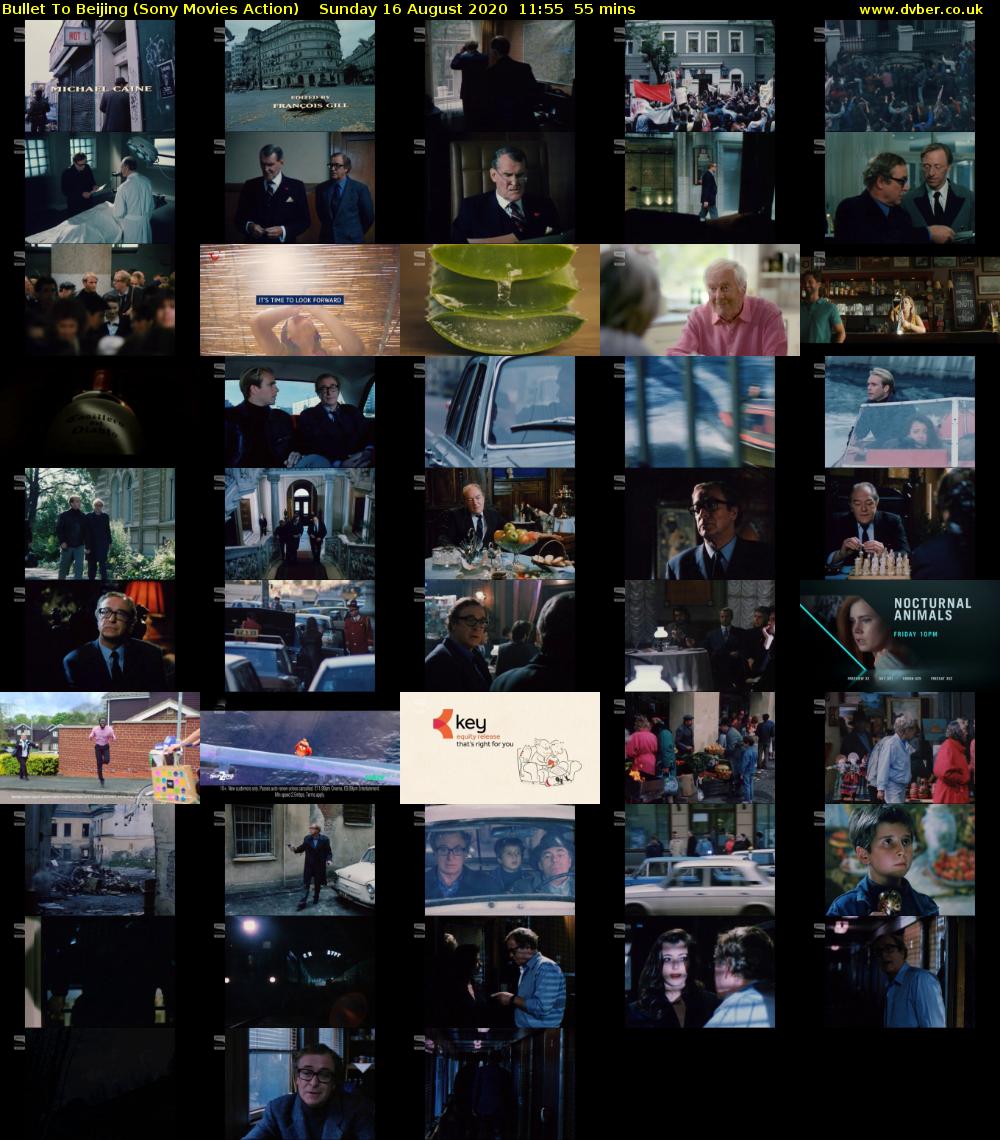 Bullet To Beijing (Sony Movies Action) Sunday 16 August 2020 11:55 - 12:50