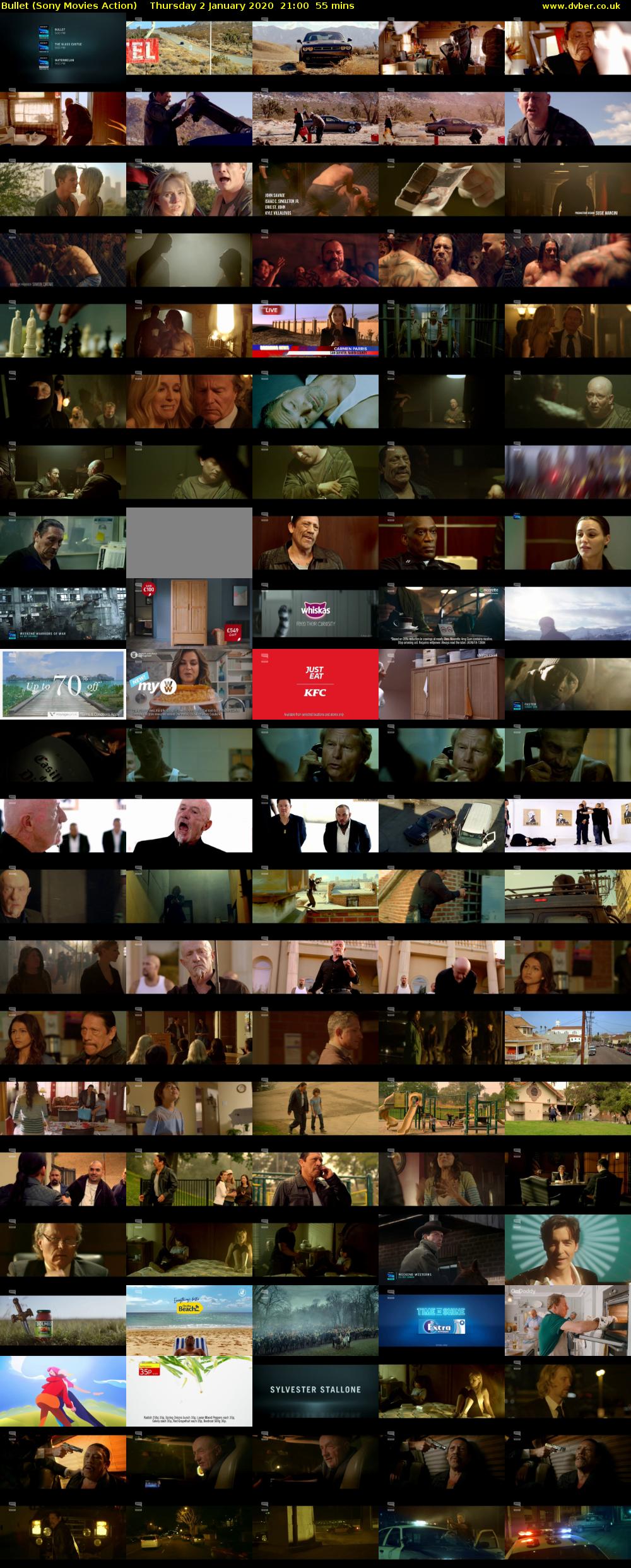 Bullet (Sony Movies Action) Thursday 2 January 2020 21:00 - 21:55