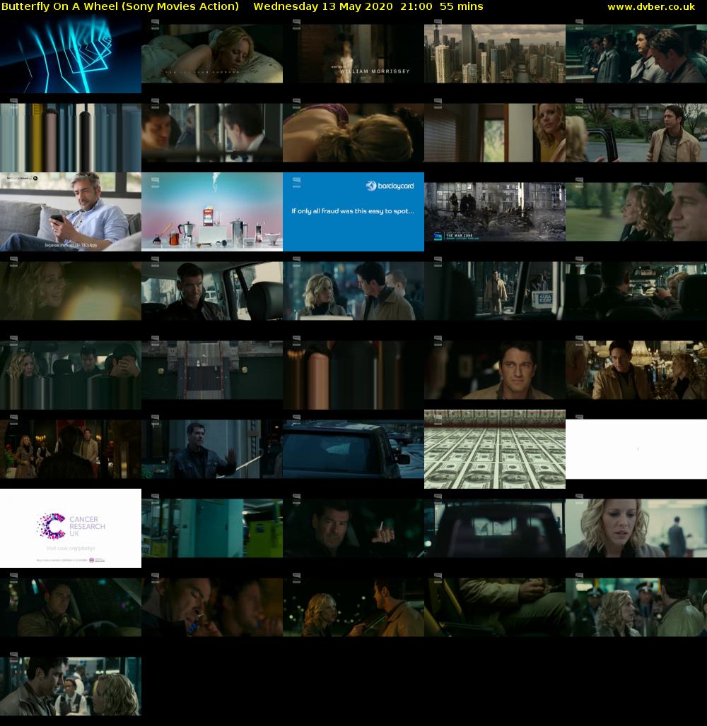 Butterfly On A Wheel (Sony Movies Action) Wednesday 13 May 2020 21:00 - 21:55