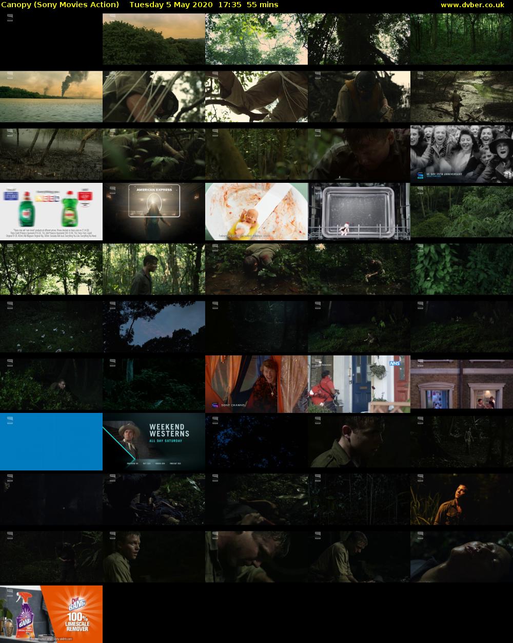 Canopy (Sony Movies Action) Tuesday 5 May 2020 17:35 - 18:30