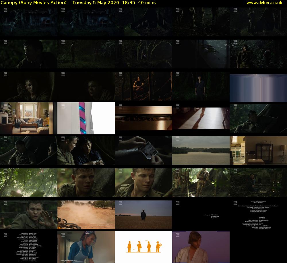 Canopy (Sony Movies Action) Tuesday 5 May 2020 18:35 - 19:15