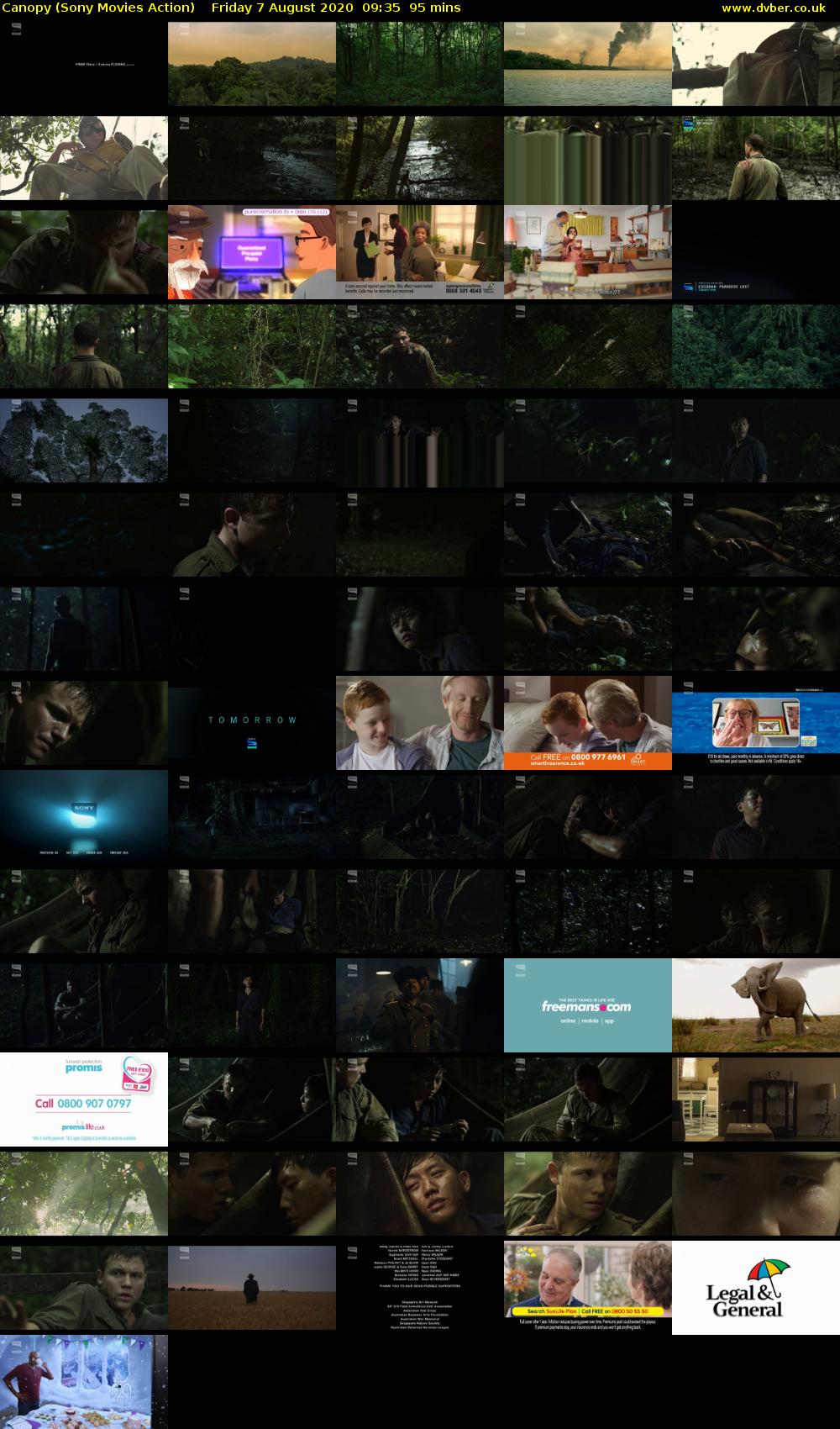 Canopy (Sony Movies Action) Friday 7 August 2020 09:35 - 11:10