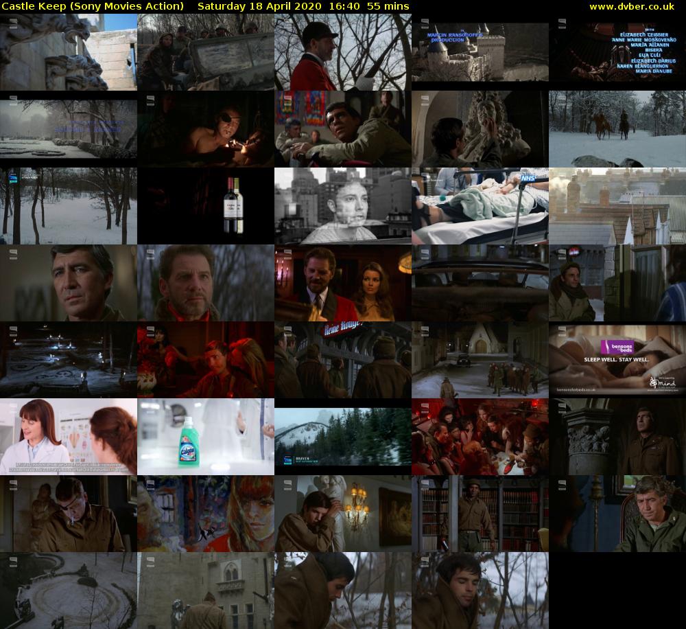 Castle Keep (Sony Movies Action) Saturday 18 April 2020 16:40 - 17:35