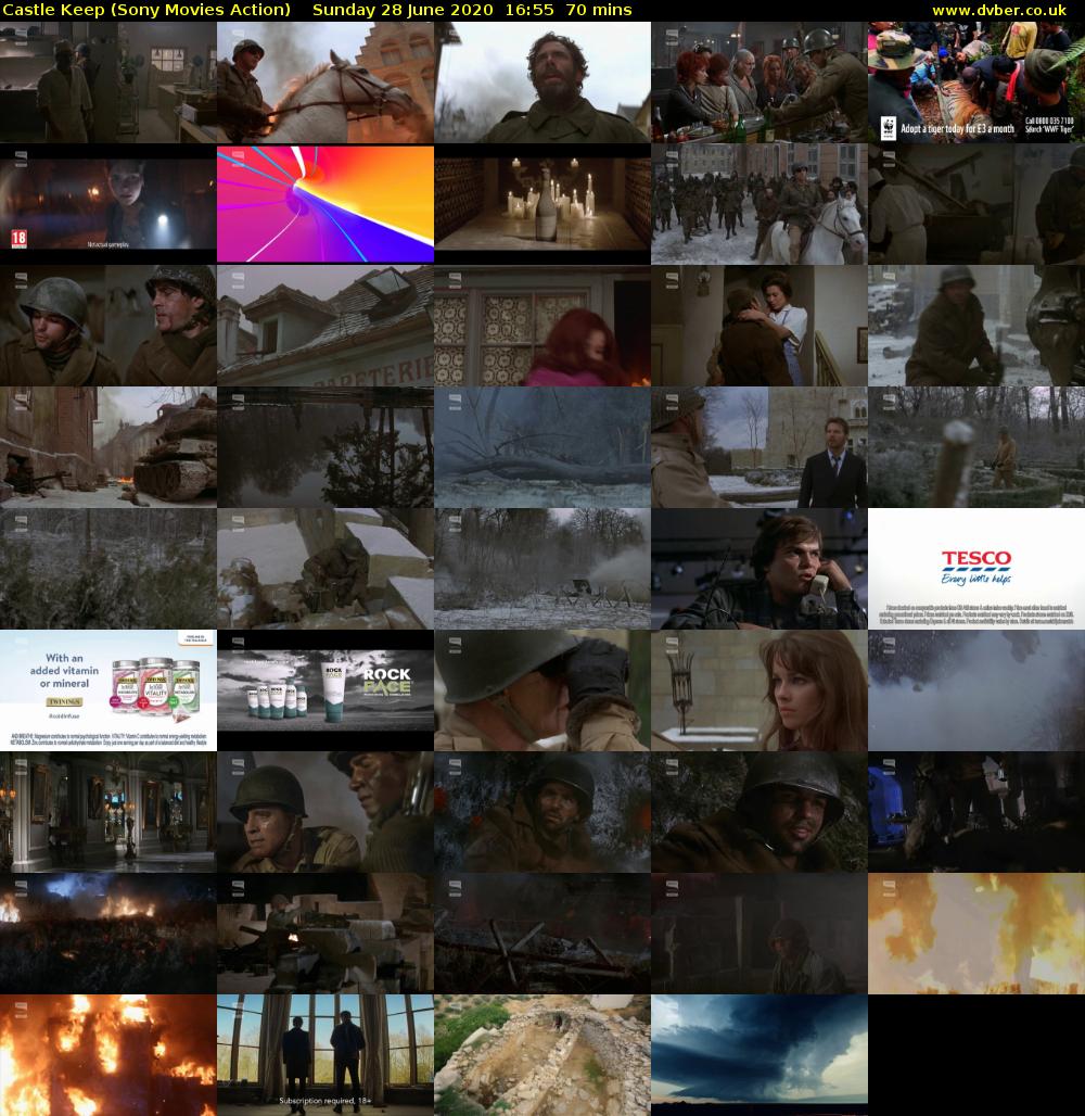 Castle Keep (Sony Movies Action) Sunday 28 June 2020 16:55 - 18:05