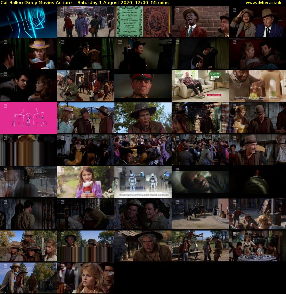 Cat Ballou (Sony Movies Action) Saturday 1 August 2020 12:00 - 12:55