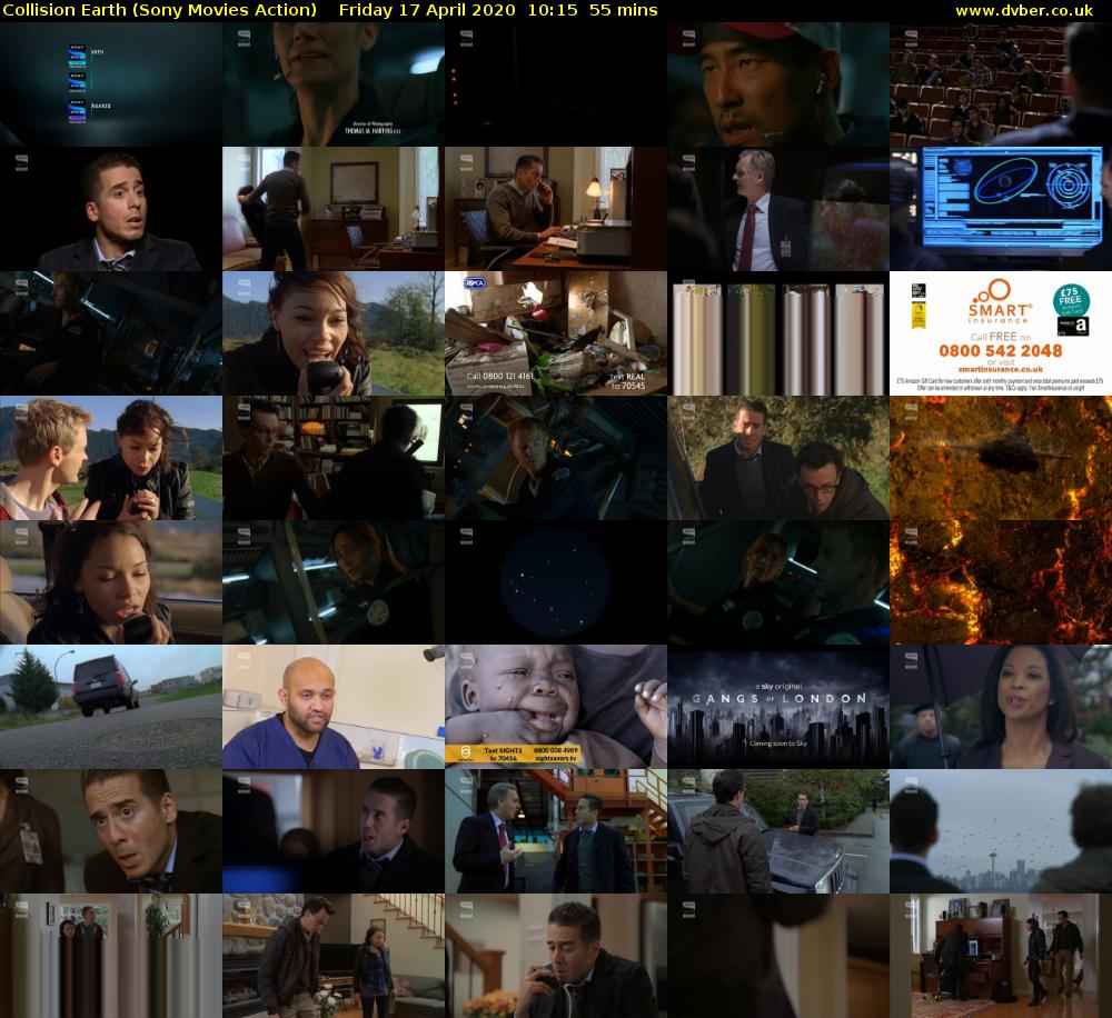 Collision Earth (Sony Movies Action) Friday 17 April 2020 10:15 - 11:10